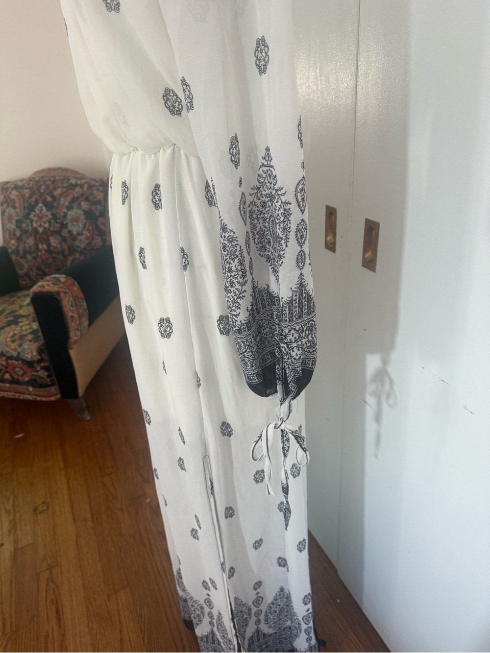 NWT Mahina Hawaii Boutique Boho Double-Lined Summer Maxi Sz M - Picture 6 of 15